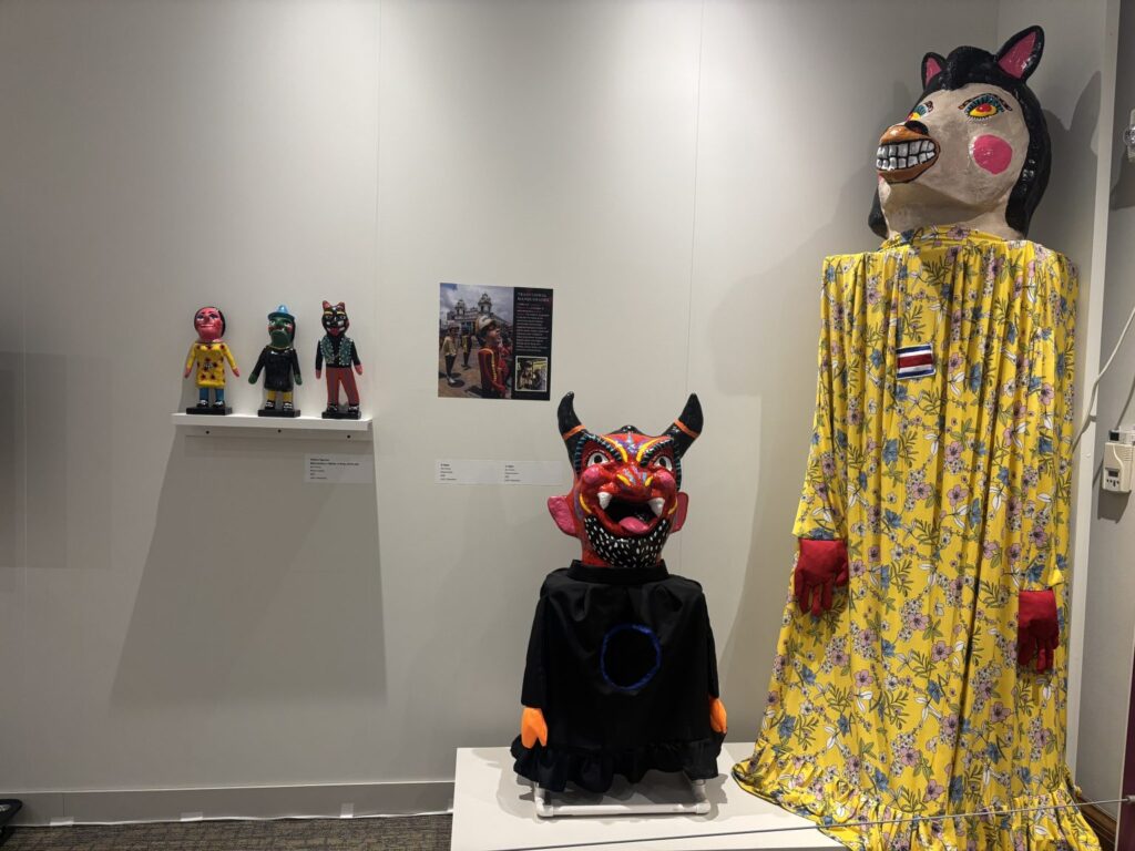 One of the sections of the Costa Rican exhibition is dedicated to the masks of Don Alfonso Vega Coto, known artistically as Pocho. PHOTO: STEEL PULSE NEWS/ FREDDY POTOY